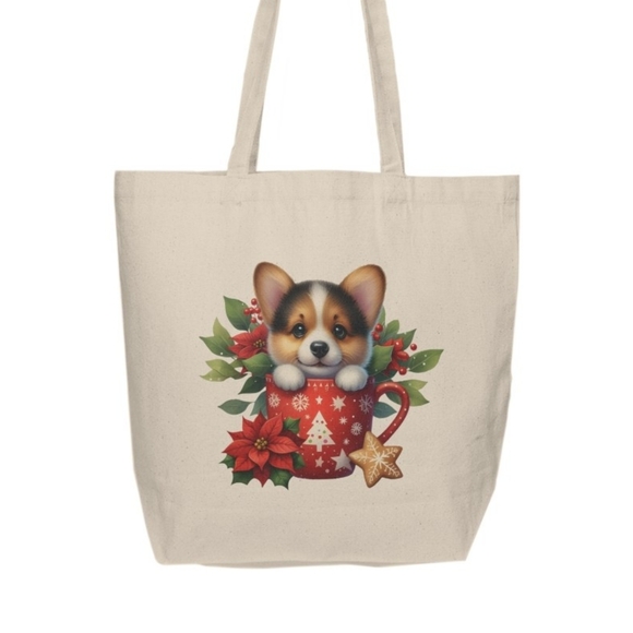 Dog In A Teacup Custom Tote Bag - Picture 2 of 3